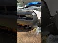 Test fit hellcat swap bumper for boosted dodge challenger rt
