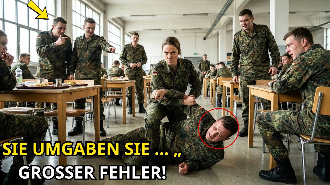 Vier Rekruten umzingelten sie — 45 Sekunden später stand eine Kampfschwimmerin vor ihnen