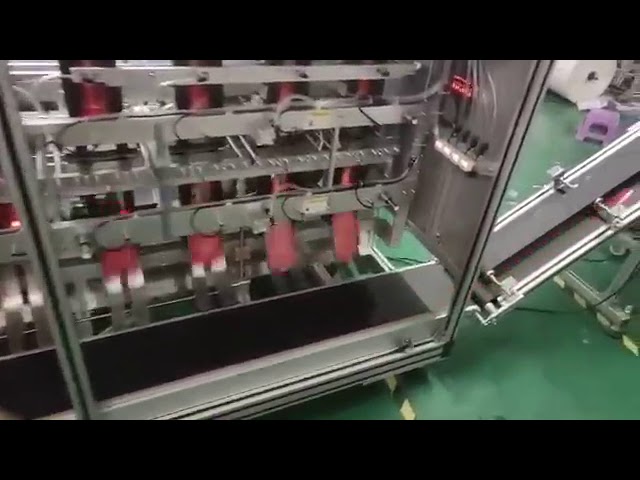 마스크팩필링실링기 Automatic facial mask packing machine 4 head