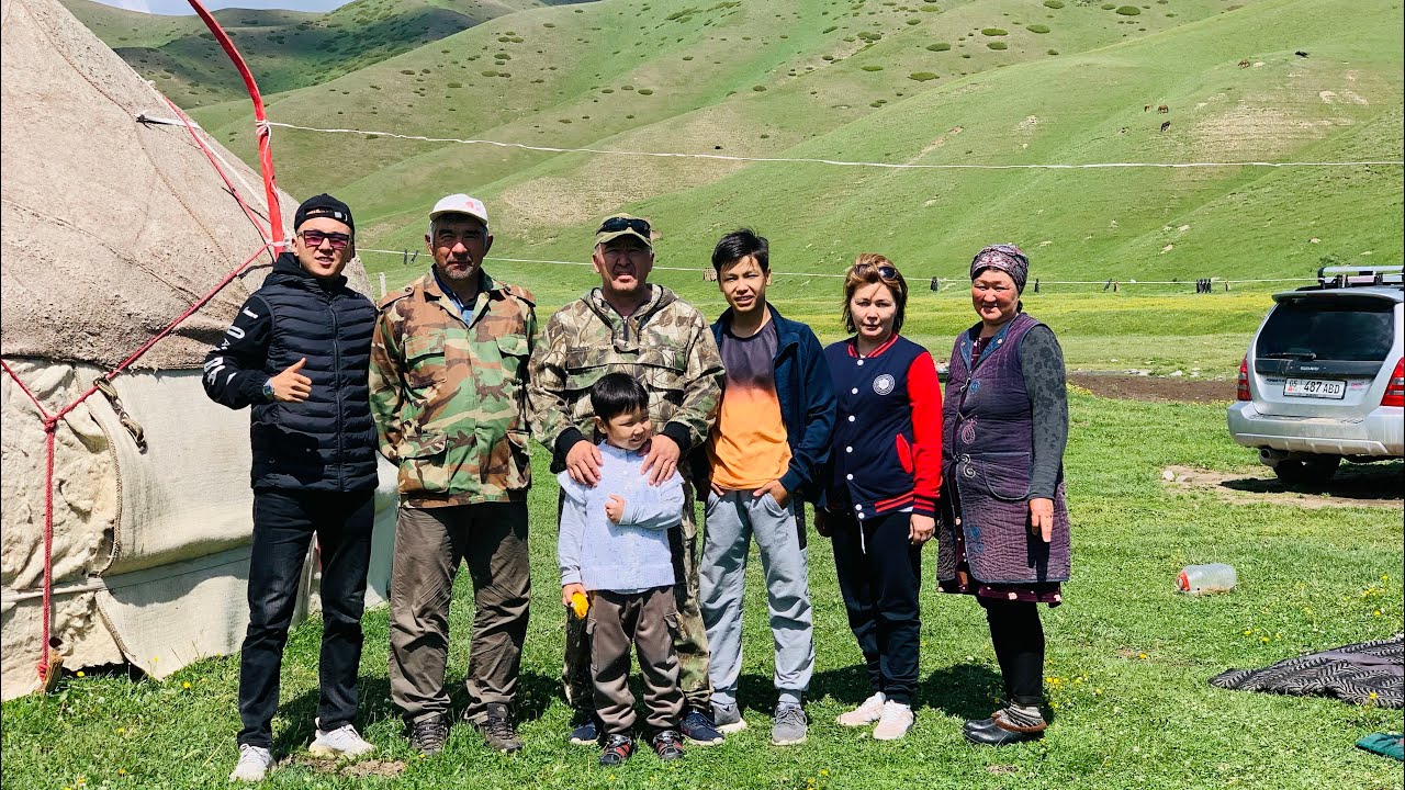 Нарын/Ат Башы/чон Каманды Жайлоосунда /кымыз ичкиле Туугандар