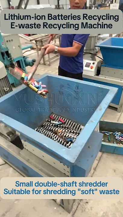Small Double-shaft Shredder | Lithium-ion Batteries Recycling #machine