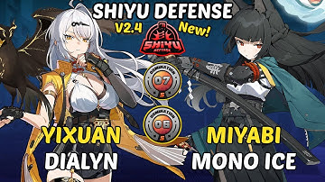 Yixuan x Dialyn & Miyabi Mono Ice| NEW Shiyu Defense 6-7 S-Rank | Zenless Zone Zero 2.4