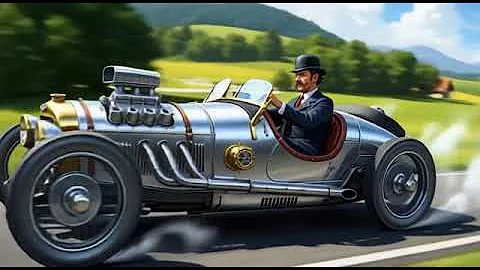 Alternate History: Baron Ludwig von Finkelstein in his Auto-Union D9 (v1)