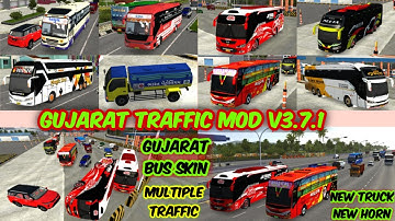 Bus Simulator Indonesia Gujarat Traffic Mod v3.7.1 || Gujarat Traffic Mod ||