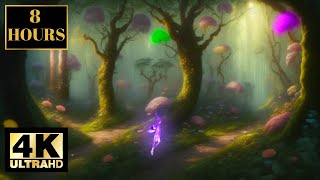 Magic Nature Forest With A Fairy Wallpaper Screensaver Background 4K 8 HOURS Relaxing Music screenshot 4