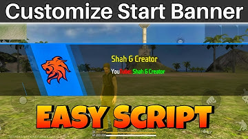 How to Customize Craftland Start Banner | Shah G Creator | Free Fire Craftland Script | Map Code