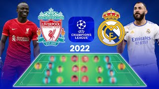 ريال مدريد ضد ليفربول | تشكيلة المتوقعة في نهائي دورى الابطال 2022