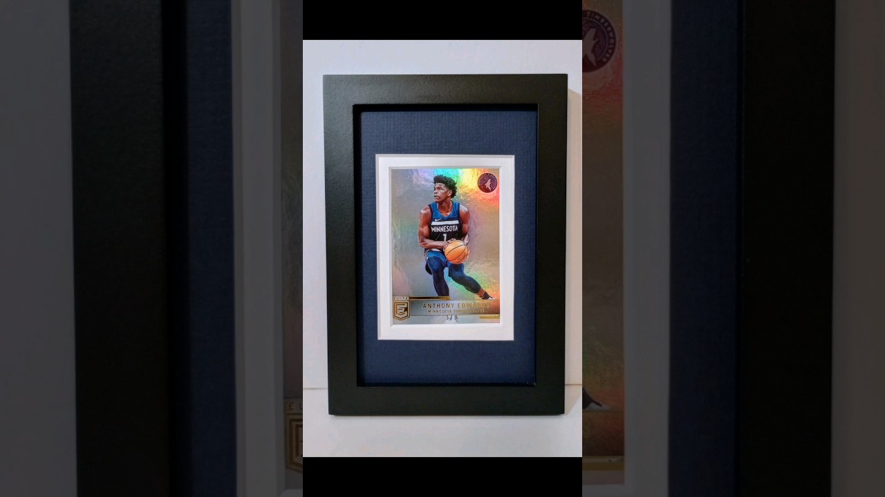 Anthony Edwards Minnesota Timberwolves Display Custom Framed Basketball Card Plaque - Trading Frames