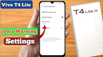 how to off data warning in vivo t4 lite, vivo t4 lite data warning problem, vivo t4 lite data