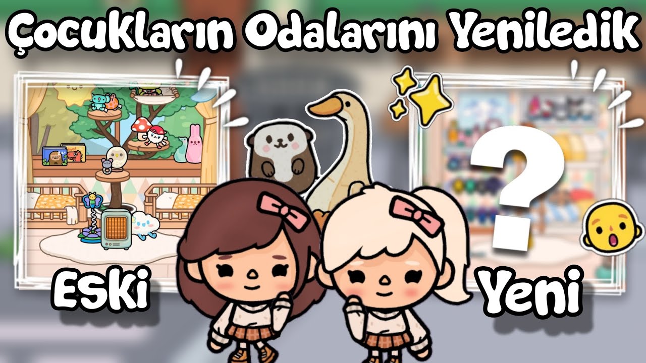 Çocukların Odaları Yeniledik!!😯✨️ - Kendileri Düzenlediler 🤍 Toca Boca World Türkçe / Justin Toca