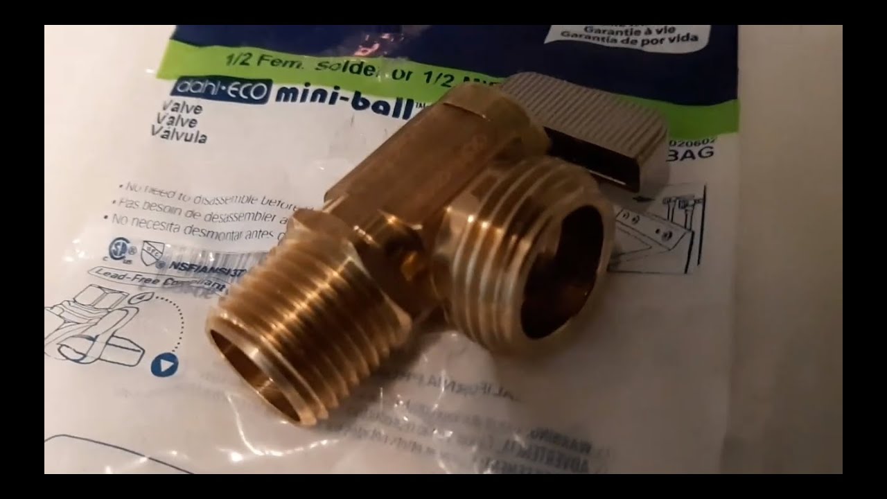 How to replace a dishwasher ball valve. YouTube