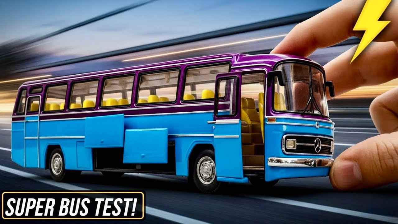 メルセデス ベンツ バス - カークトイズ #0302 Mercedes Benz 0302 1:5 Scale Model Bus ( Plastic and diecast