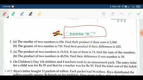 class 4 Maths exercise 7 E