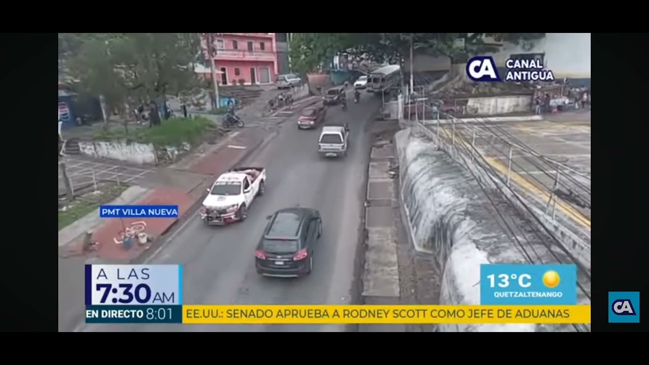 Canal Antigua reporte del tránsito 20/06/2025