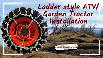 TireChain.com Tractor  Atv Ladder tire chains installation