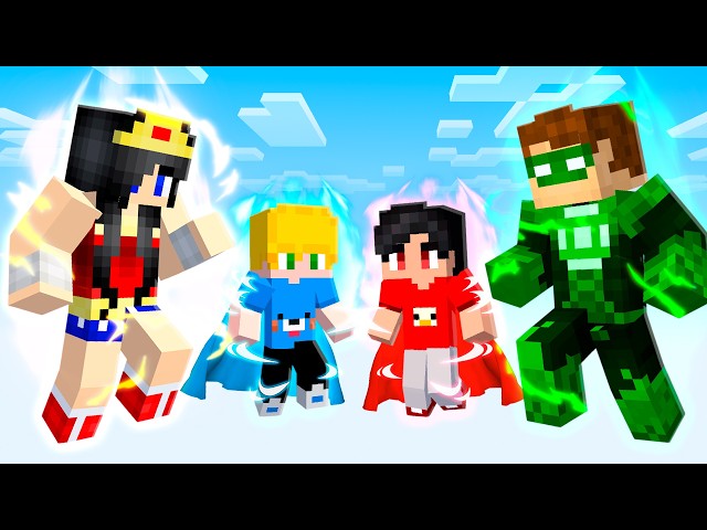 Fui ADOTADO por SUPER HEROIS mais Poderosos no minecraft