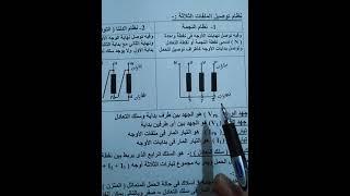 مادة الآلات الكهربية للصف الثاني تخصص تركيبات ومعدات كهربية الباب الأول التيار المتردد ثلاثى الأوجه