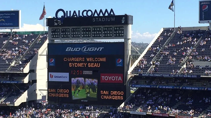 Tribute to Junior Seau at Chargers Home Opener 09/13/2015