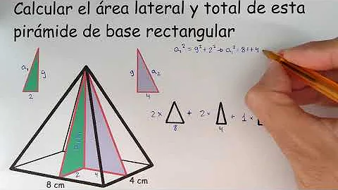 ¿Cuál es la fórmula para calcular el volumen de una pirámide rectangular?