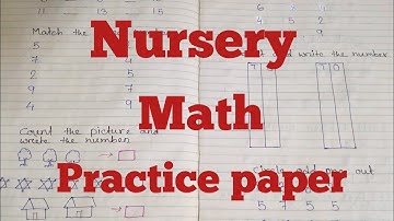Nursery Math practice paper ll Nursery math worksheet ll Nursery math for regular practice ll