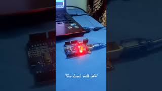 On and Off Led without using switch in Arduino ide #arduinoproject#viral #viralshorts #arushlegendav
