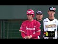 05/10 味全 VS 台鋼 二局上，味全首名打者劉基鴻安打上壘，但隨後施子謙投出雙殺打，成功化解危機