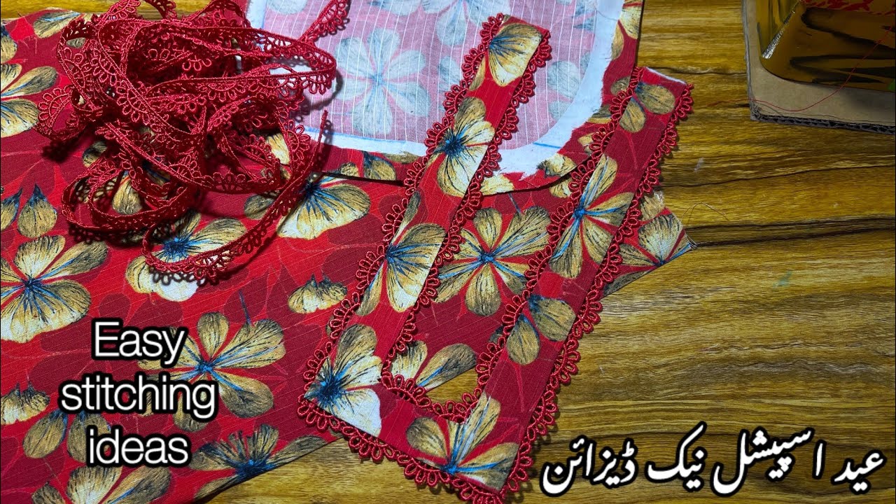 model neck cutting and stitching. how to make latest neck. Samreen designs