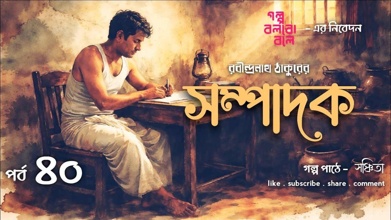 সম্পাদক । Rabindranath Tagore । Bengali Audio Story । Golpo Bolbo Bole