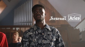 Worn by the Arsenal Faithful. Introducing our brand-new collection, in collaboration with Aries.