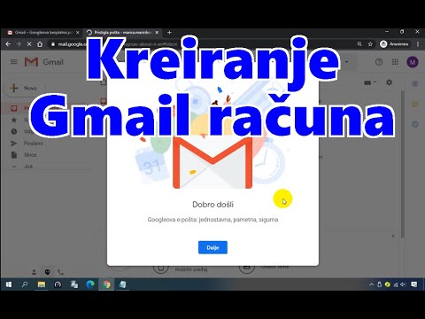 Kreiranje Gmail računa (adrese)