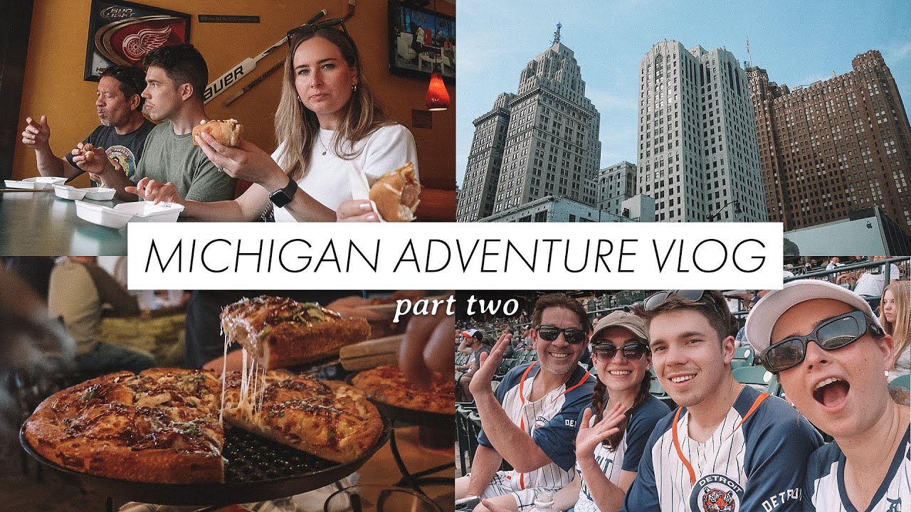 Michigan Travel Vlog (Part 2) |  Baseball, Fireworks, Pizza & Family Time