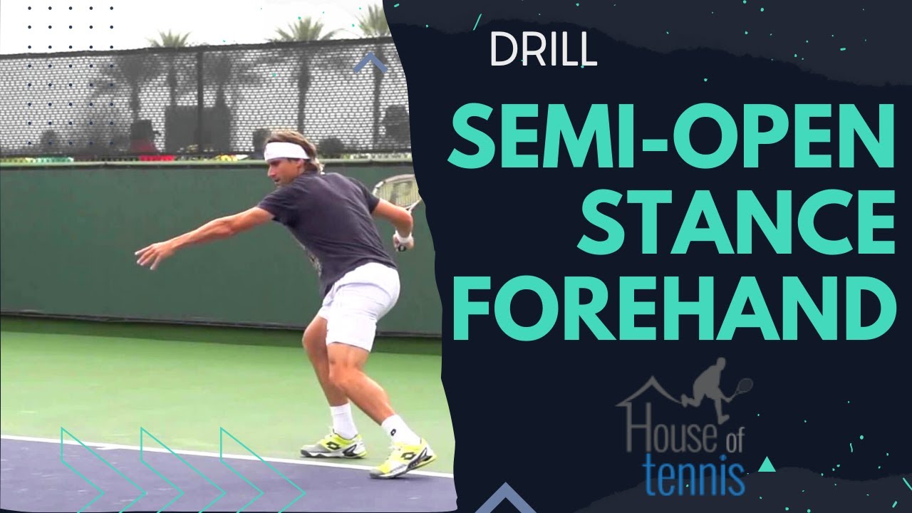 stramt akse Række ud Semi-Open Stance Forehand Drill - YouTube