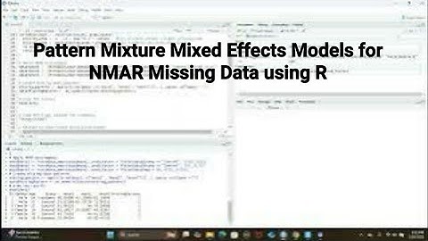 Longitudinal Data Analysis using R: How to Fit Pattern Mixture Mixed Effects Models #r #missingdata