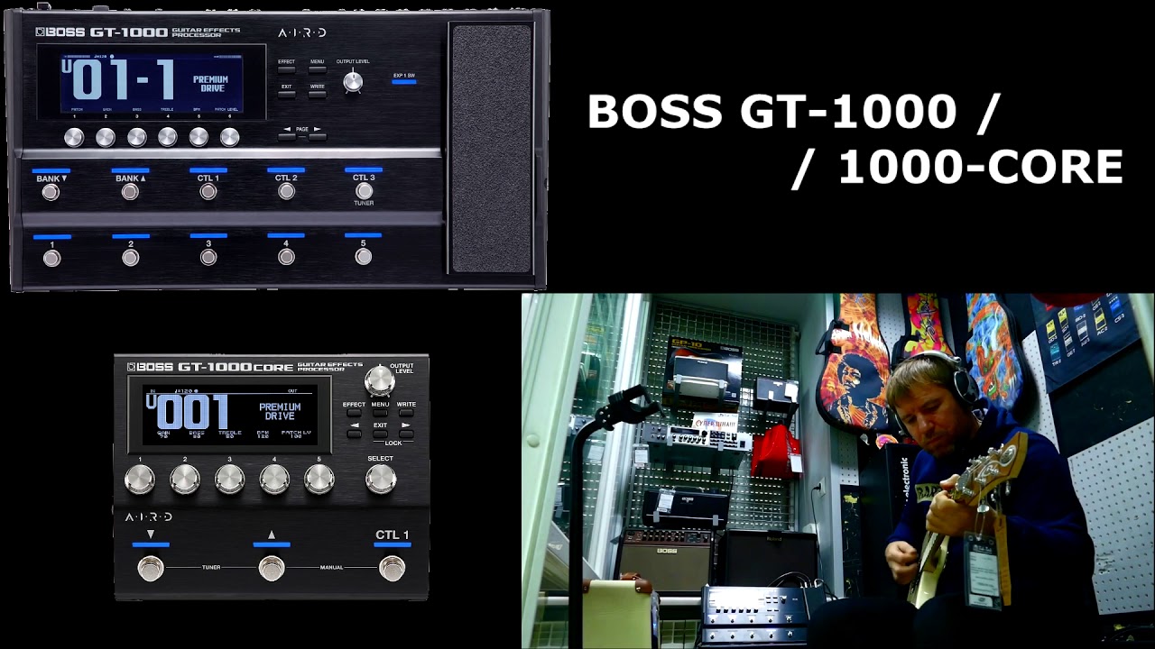 Boss GT-1000 Core / Boss GT-1000 / Acoustic Simulator Sound / Test In Store Out Of The Box