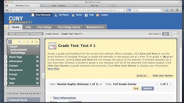 CETL How To: See Student Test Scores on Blackboard