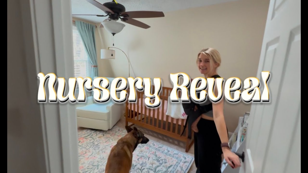 Our NURSERY REVEAL | Garden Theme, Reveal and Reno Vlog - YouTube