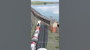 Kecelakaan Kereta Api Cepat Melintasi Persilangan 3 Kereta Api #train #automobile #indianrailways