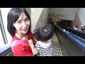 駅の中で日本一長いエスカレーターに乗ってきました Longest Escalator in Japan