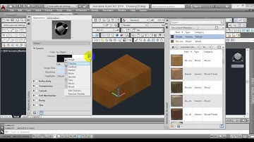 Autocad Tutorial : MATERIAL EDITOR