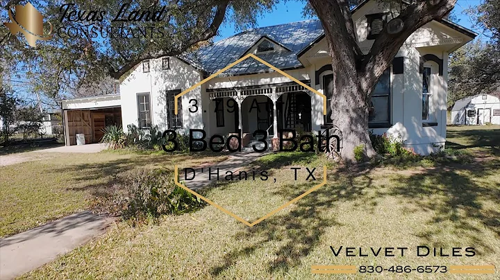 3 Bed 3 Bath On 3.79 Acres For Sale In D'Hanis, TX !!!