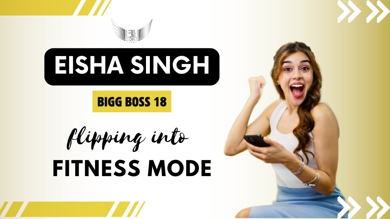 Eisha Singh Bigg Boss Season 18 Contestant | Gymnastics Training | Core Workout@Fly zone Fitness