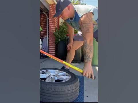 How to remove a tire from rim DIY - YouTube