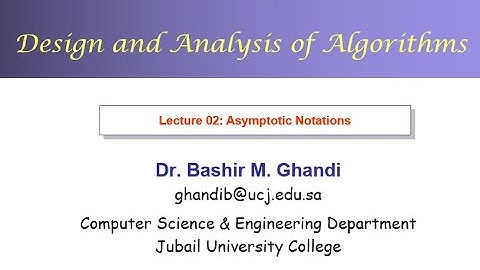 Lecture 02: Asymptotic Notations - Part #2