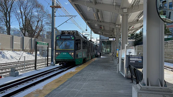 Boston Green Line Medford Branch Opening Day Action!
