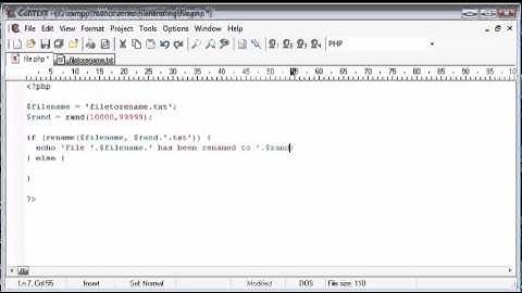 Beginner PHP Tutorial   86   File Handling Deleting and Renaming Files Part 2