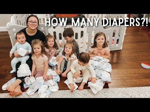 5 KIDS In Diapers How Many Do We Change In A Day