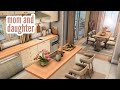 Mom  daughter  the sims 4 cc speed build