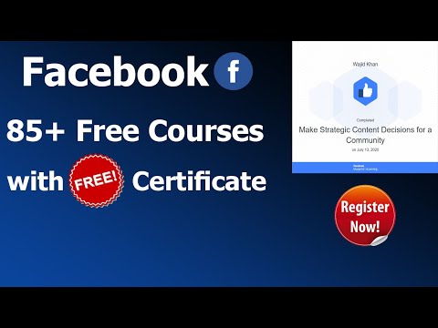 Facebook 85+ Free Courses With Certificate | Free Certification | Free Certification Course