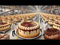 Comment des Millions de Gâteaux Sont Produits en Usine 🍰Fabrication Automatique(Vidéo Satisfaisante)