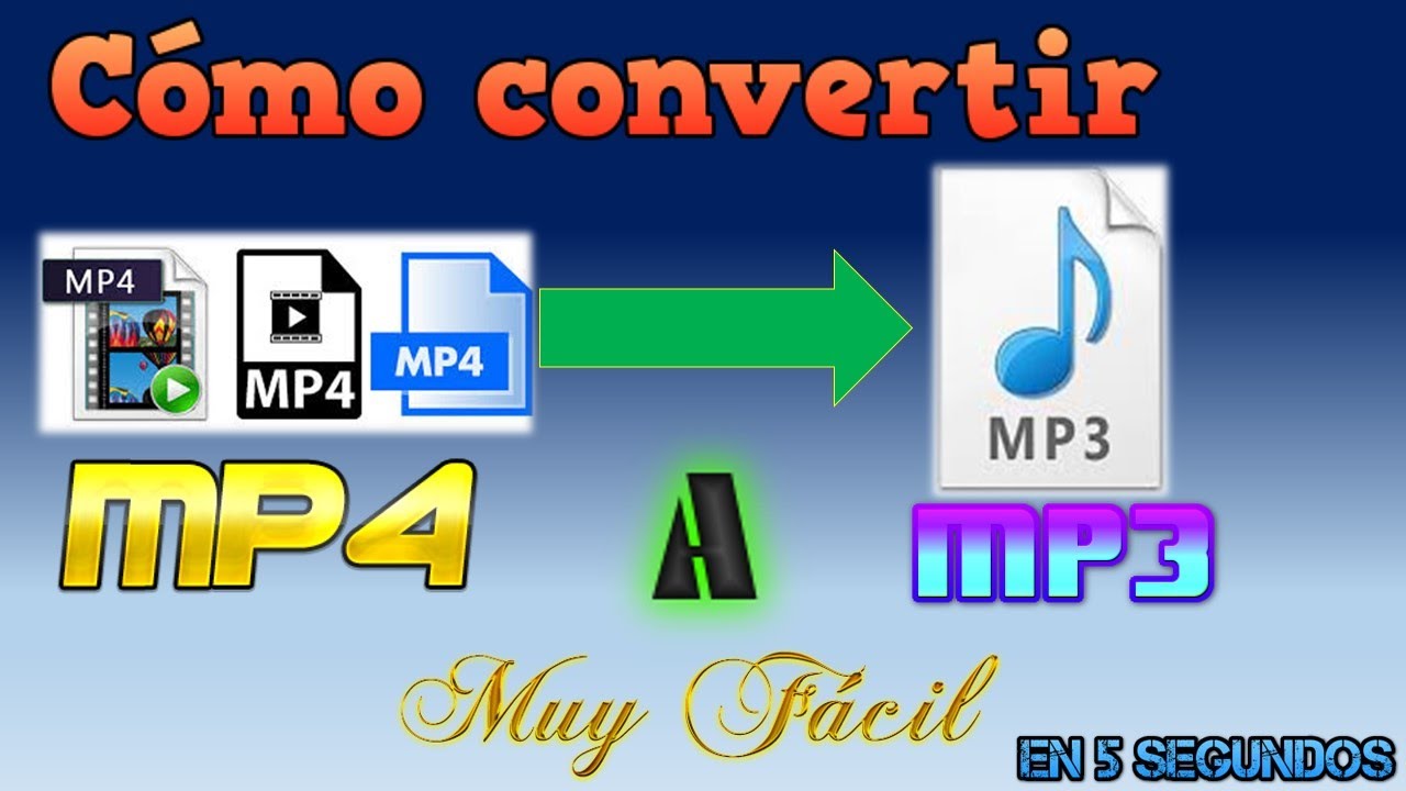 Gran engaño De este modo asistencia Cómo convertir MP4 A MP3 al instante. - YouTube